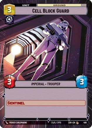 Cell Block Guard (Hyperspace) | Foil (490)  [Spark of Rebellion]