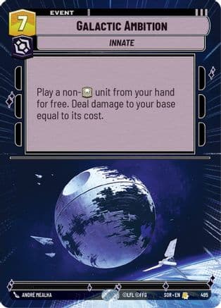 Galactic Ambition (Hyperspace) | Foil (495)  [Spark of Rebellion]