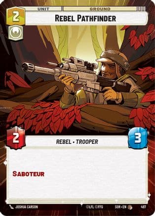 Rebel Pathfinder (Hyperspace) | Foil (497)  [Spark of Rebellion]
