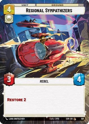 Regional Sympathizers (Hyperspace) | Foil (501)  [Spark of Rebellion]