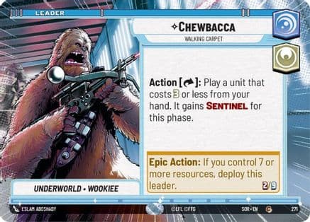 Chewbacca - Walking Carpet (Hyperspace) |  (271)  [Spark of Rebellion]