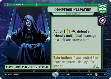 Emperor Palpatine - Galactic Ruler (Hyperspace) |  (273)  [Spark of Rebellion]