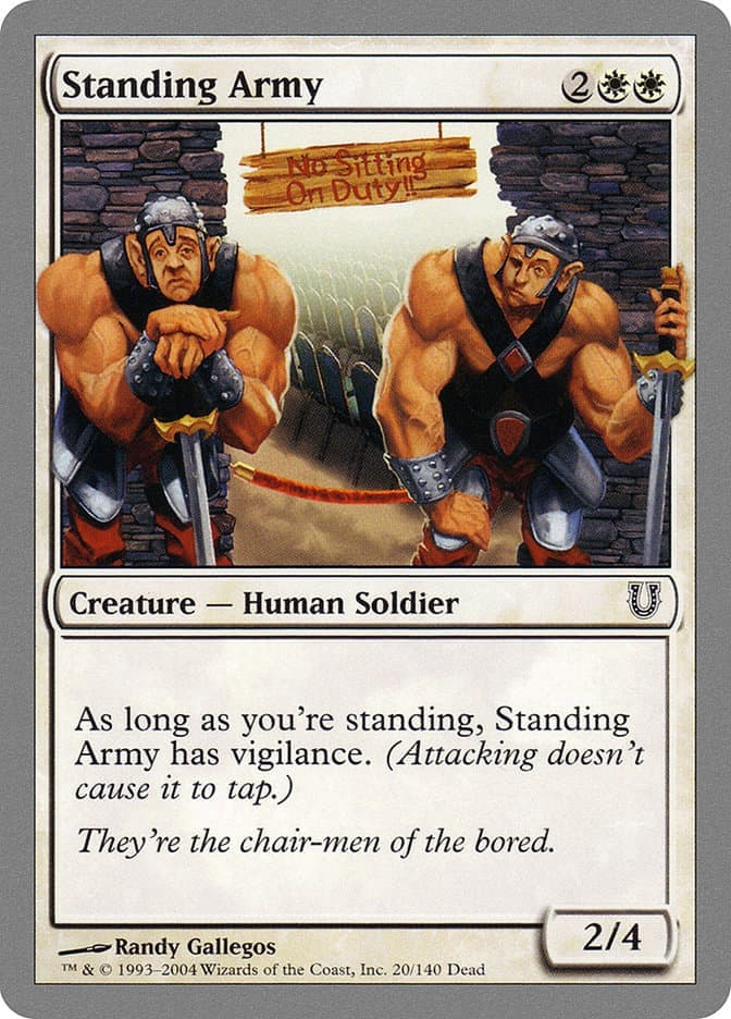 Standing Army [Unhinged] Foil