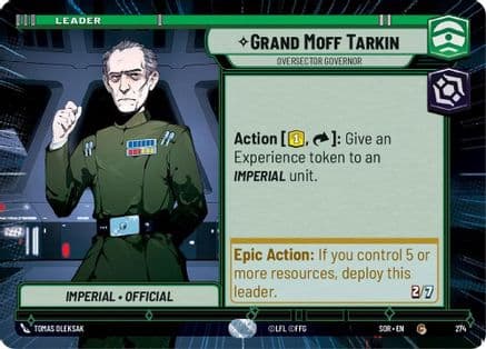 Grand Moff Tarkin - Oversector Governor (Hyperspace) |  (274)  [Spark of Rebellion]