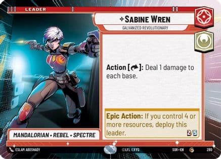 Sabine Wren - Galvanized Revolutionary (Hyperspace) |  (280)  [Spark of Rebellion]