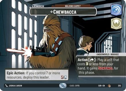 Chewbacca - Walking Carpet (Showcase) | Foil (255)  [Spark of Rebellion]