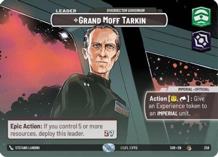 Grand Moff Tarkin - Oversector Governor (Showcase) | Foil (258)  [Spark of Rebellion]