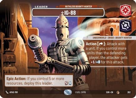 IG-88 - Ruthless Bounty Hunter (Showcase) | Foil (262)  [Spark of Rebellion]
