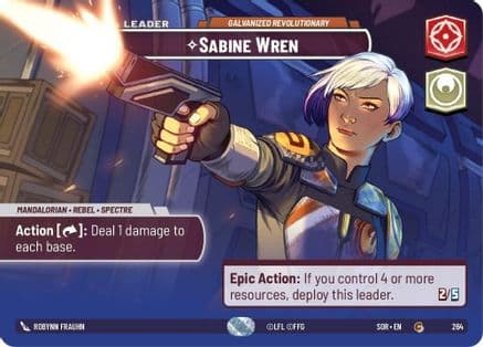 Sabine Wren - Galvanized Revolutionary (Showcase) | Foil (264)  [Spark of Rebellion]