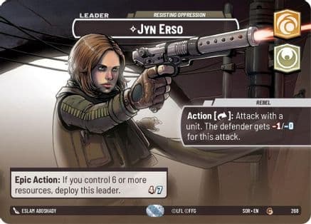 Jyn Erso - Resisting Oppression (Showcase) | Foil (268)  [Spark of Rebellion]