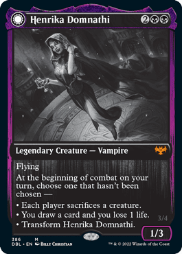 Henrika Domnathi // Henrika, Infernal Seer [Innistrad: Double Feature] Foil