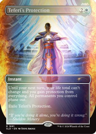 Teferi's Protection (1691) (Rainbow Foil) (1691) [Secret Lair Drop Series]  Foil