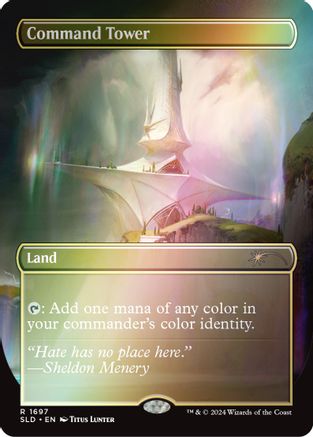 Command Tower (1697) (Rainbow Foil) (1697) [Secret Lair Drop Series]  Foil