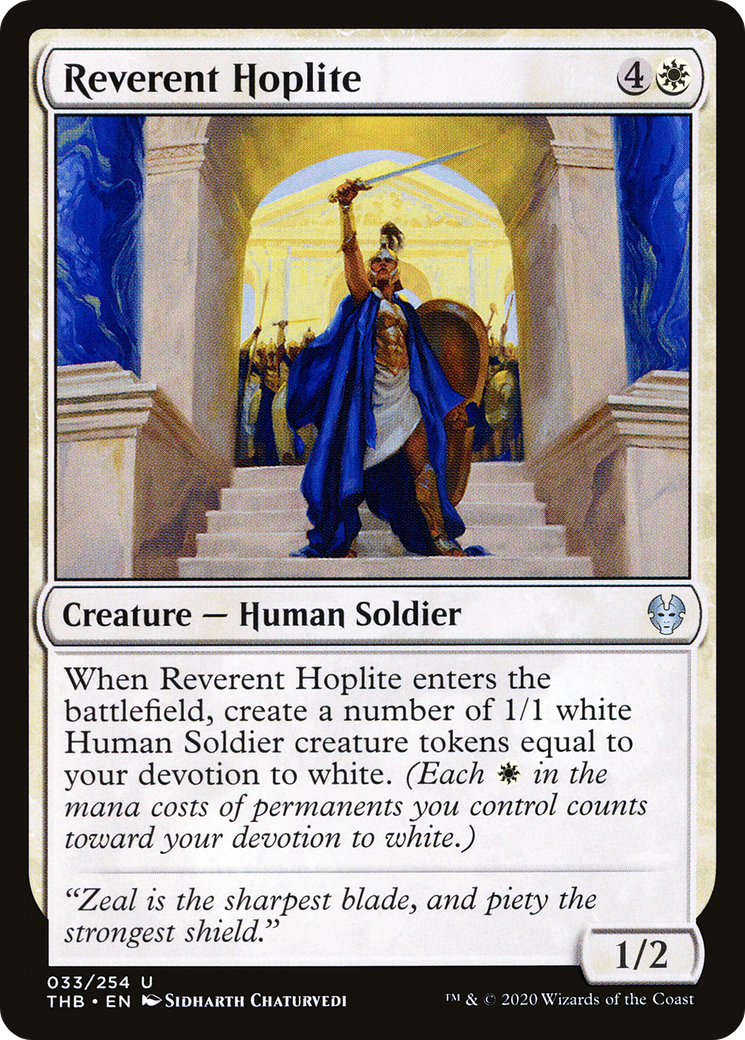 Reverent Hoplite [Theros Beyond Death] Foil