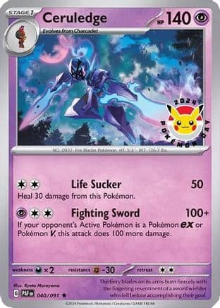 Ceruledge (Pokemon Day 2024)  040/091  - Holofoil Miscellaneous Cards & Products - Promo
