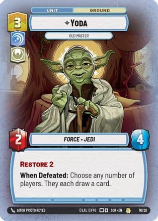 Yoda - Old Master |  (16/20)  [Spark of Rebellion Weekly Play Promos]