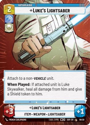 Luke's Lightsaber (Hyperspace) |  (08/20)  [Spark of Rebellion Weekly Play Promos]