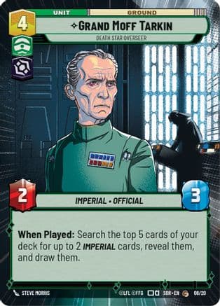 Grand Moff Tarkin - Death Star Overseer (Hyperspace) |  (06/20)  [Spark of Rebellion Weekly Play Promos]