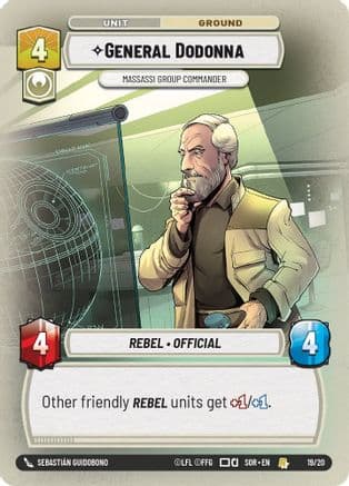 General Dodonna - Massassi Group Commander | Foil (19/20)  [Spark of Rebellion Weekly Play Promos]