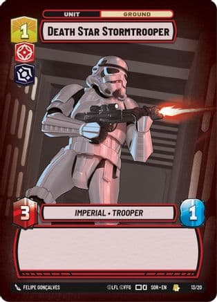 Death Star Stormtrooper | Foil (13/20)  [Spark of Rebellion Weekly Play Promos]