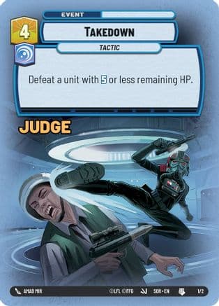 Takedown (Surge Foil) | Foil (1/2)  [Judge Promos]