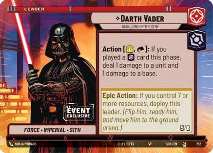 Darth Vader - Dark Lord of the Sith (Hyperspace) |  (2/2)  [Event Exclusive Promos]