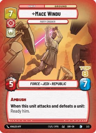 Mace Windu - Party Crasher (Top 8) |  (2/2)  [Organized Play Promos]