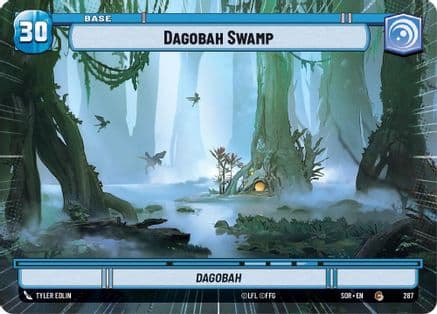 Dagobah Swamp // Shield (Hyperspace) |  (287 // T04)  [Spark of Rebellion]