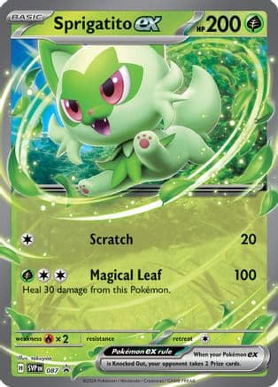 Sprigatito ex 087- SV Scarlet & Violet Promo Cards Holofoil