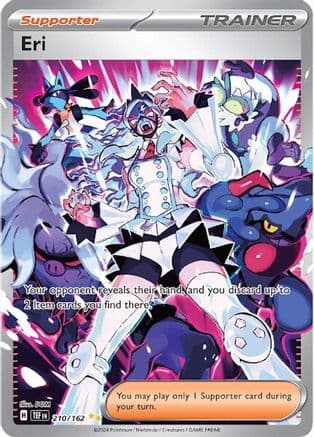 Eri 210/162  - Holofoil SV05 Temporal Forces - Special Illustration Rare