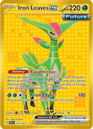 Iron Leaves ex 213/162  - Holofoil SV05 Temporal Forces - Hyper Rare