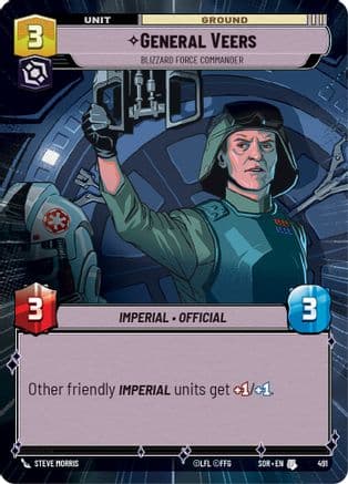 General Veers - Blizzard Force Commander (Hyperspace) | Foil (491)  [Spark of Rebellion]