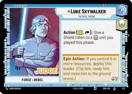 Luke Skywalker - Faithful Friend | Foil (002/002)  [Judge Promos]