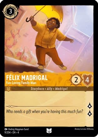 Felix Madrigal - Fun-Loving Family Man (9/204) [Ursula's Return] Cold Foil