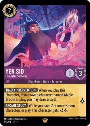 Yen Sid - Powerful Sorcerer (59/204) (59/204) [Ursula's Return] Cold Foil