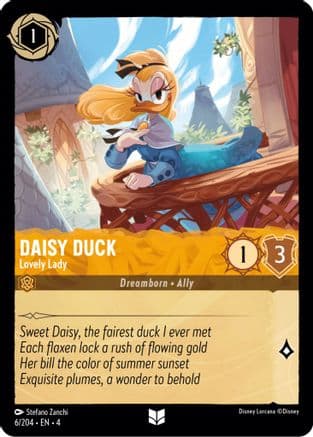 Daisy Duck - Lovely Lady (6/204) [Ursula's Return] Cold Foil