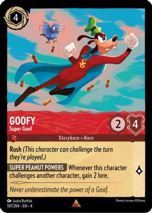 Goofy - Super Goof (107/204) [Ursula's Return] Cold Foil