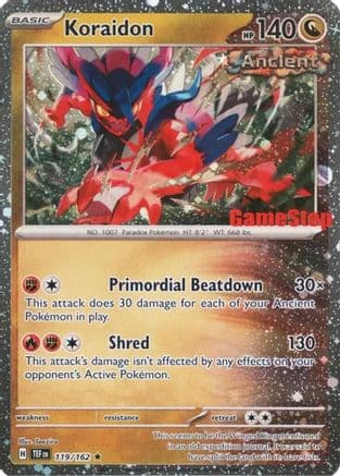Koraidon (Gamestop Promo) 119- Miscellaneous Cards & Products Reverse Holofoil