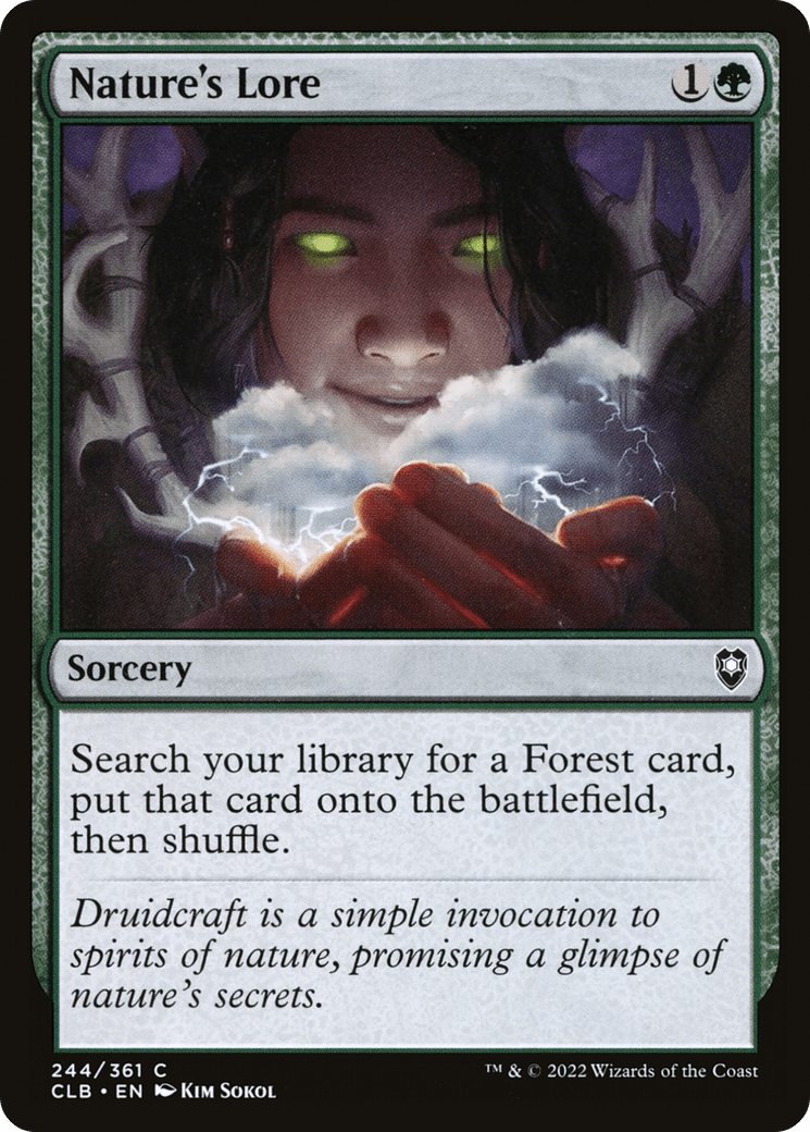 Nature's Lore [Commander Legends: Battle for Baldur's Gate] Foil
