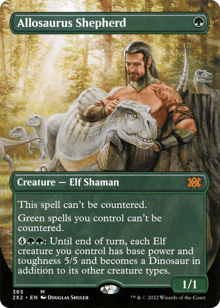 Allosaurus Shepherd (Borderless Alternate Art) [Double Masters 2022]