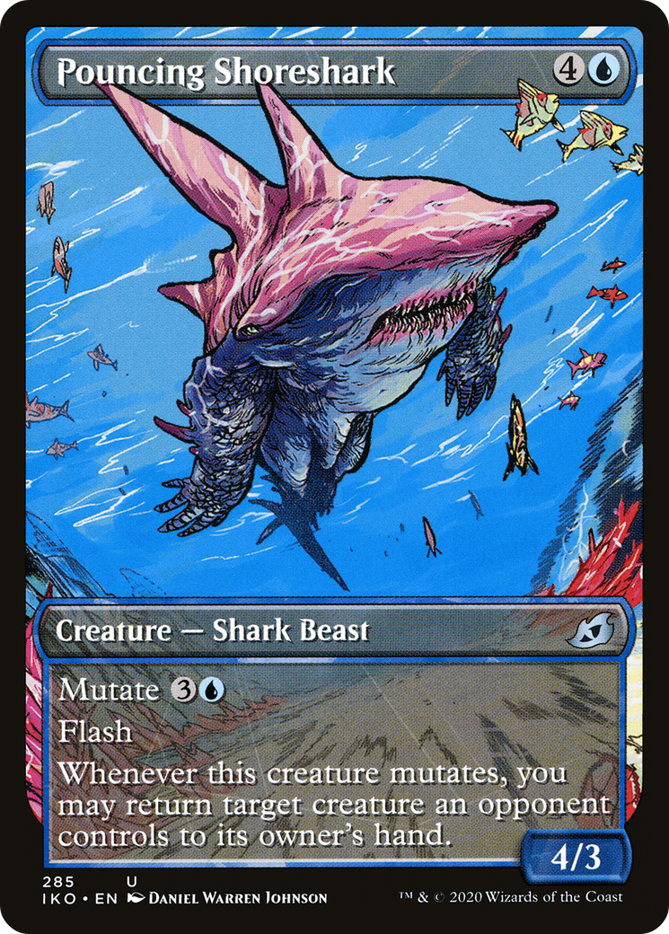 Pouncing Shoreshark (Showcase) [Ikoria: Lair of Behemoths] Foil