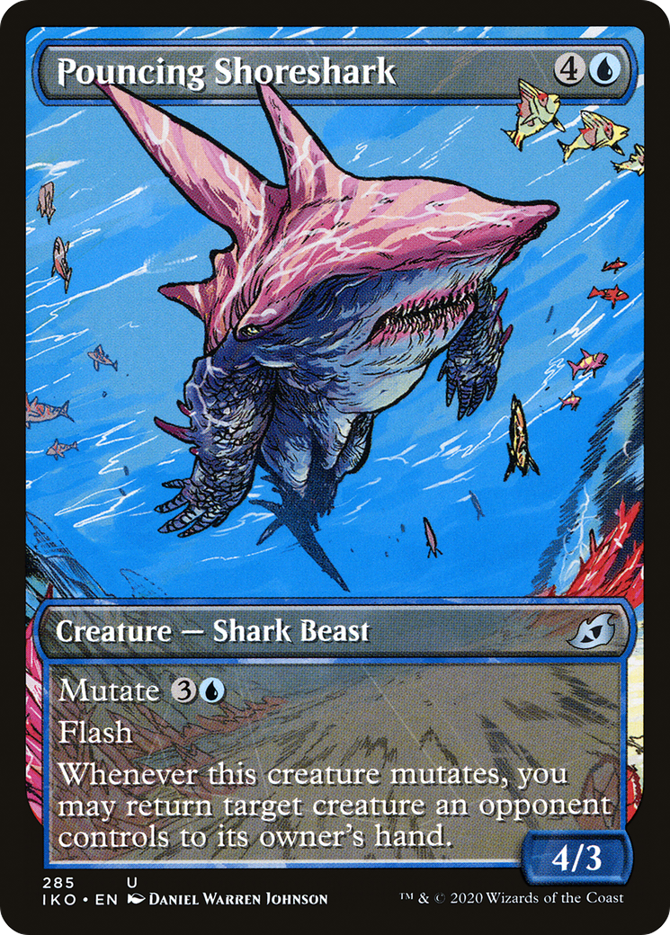 Pouncing Shoreshark (Showcase) [Ikoria: Lair of Behemoths] Foil