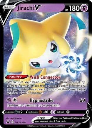 Jirachi V SWSH299- SWSH Sword & Shield Promo Cards Holofoil