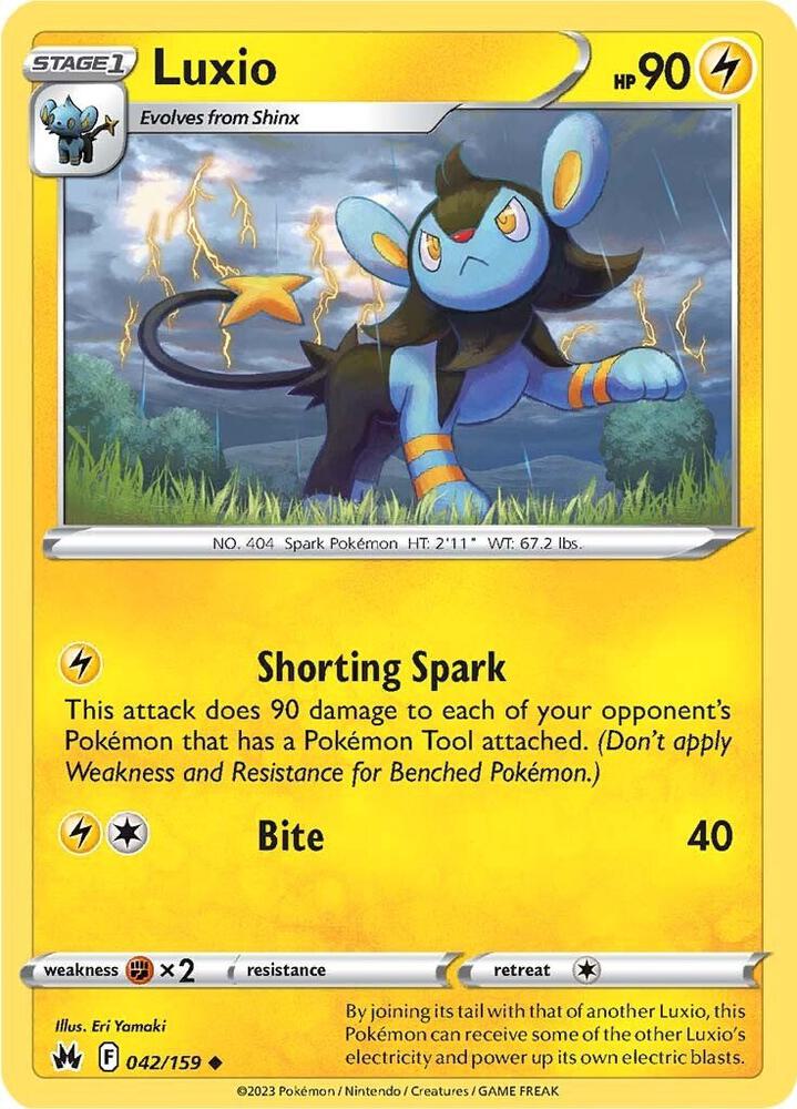 Luxio 042/159 (SWSH: Crown Zenith) 