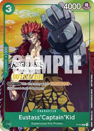 Eustass"Captain"Kid (Online Regional 2024 Vol. 2) [Winner] (P-003) - One Piece Promotion Cards