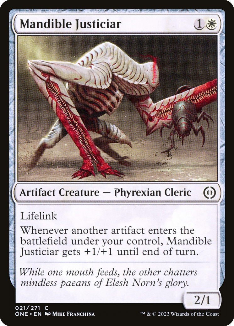 Mandible Justiciar [Phyrexia: All Will Be One] Foil