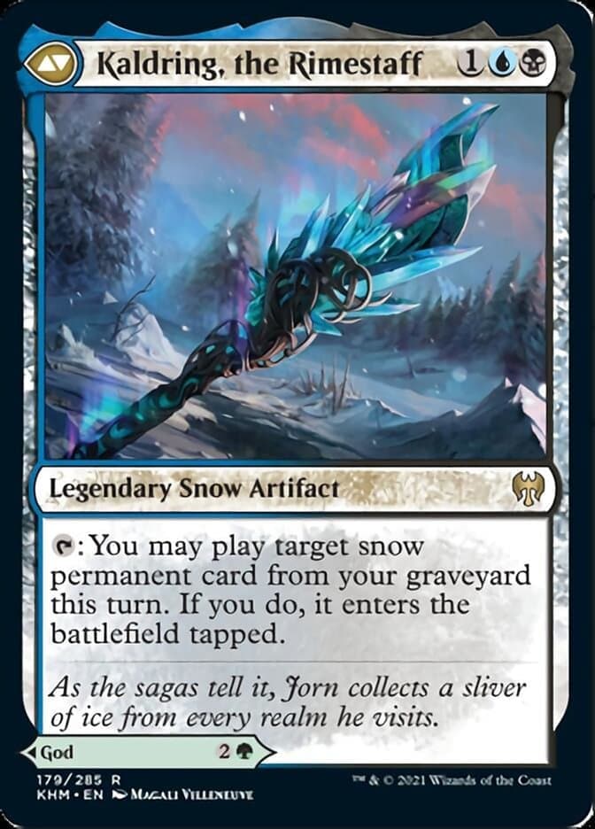 Jorn, God of Winter // Kaldring, the Rimestaff [Kaldheim] Foil