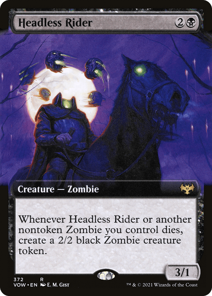 Headless Rider (Extended Art) [Innistrad: Crimson Vow] Foil