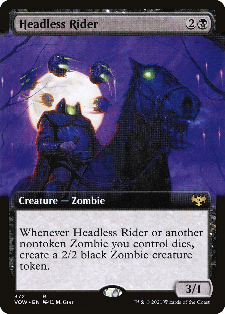 Headless Rider (Extended Art) [Innistrad: Crimson Vow] Foil