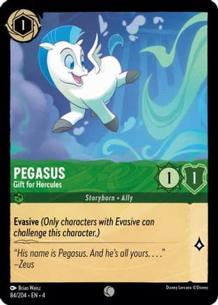 Pegasus - Gift for Hercules (84/204) [Ursula's Return] Cold Foil